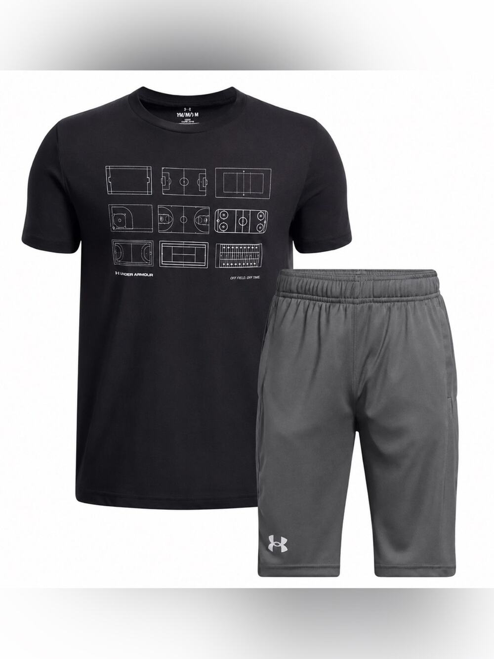 Under Armour Court Tee & Velocity Shorts, Medium (10-12Y) - NWT